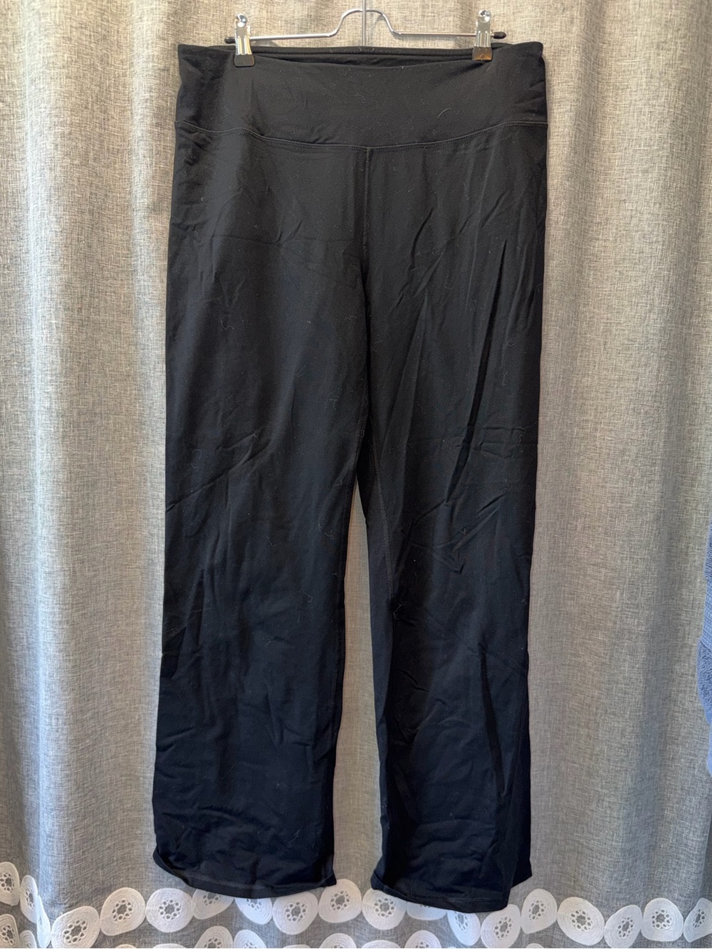 tek gear Black High-Waist Wide-Leg Yoga Pants xlarge